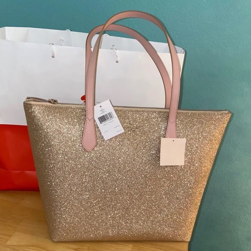 Kate Spade large joeley rose gold tote
